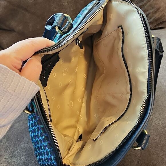 C. WONDER Limited handbag purse chain link faux leather multi color - Picture 9 of 14